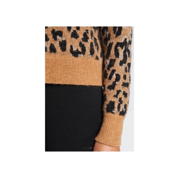FRAME Leopard Print Sweater. - Picture 4 of 7